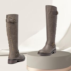 Women's Taupe Knee High Size 10 Riding Boots